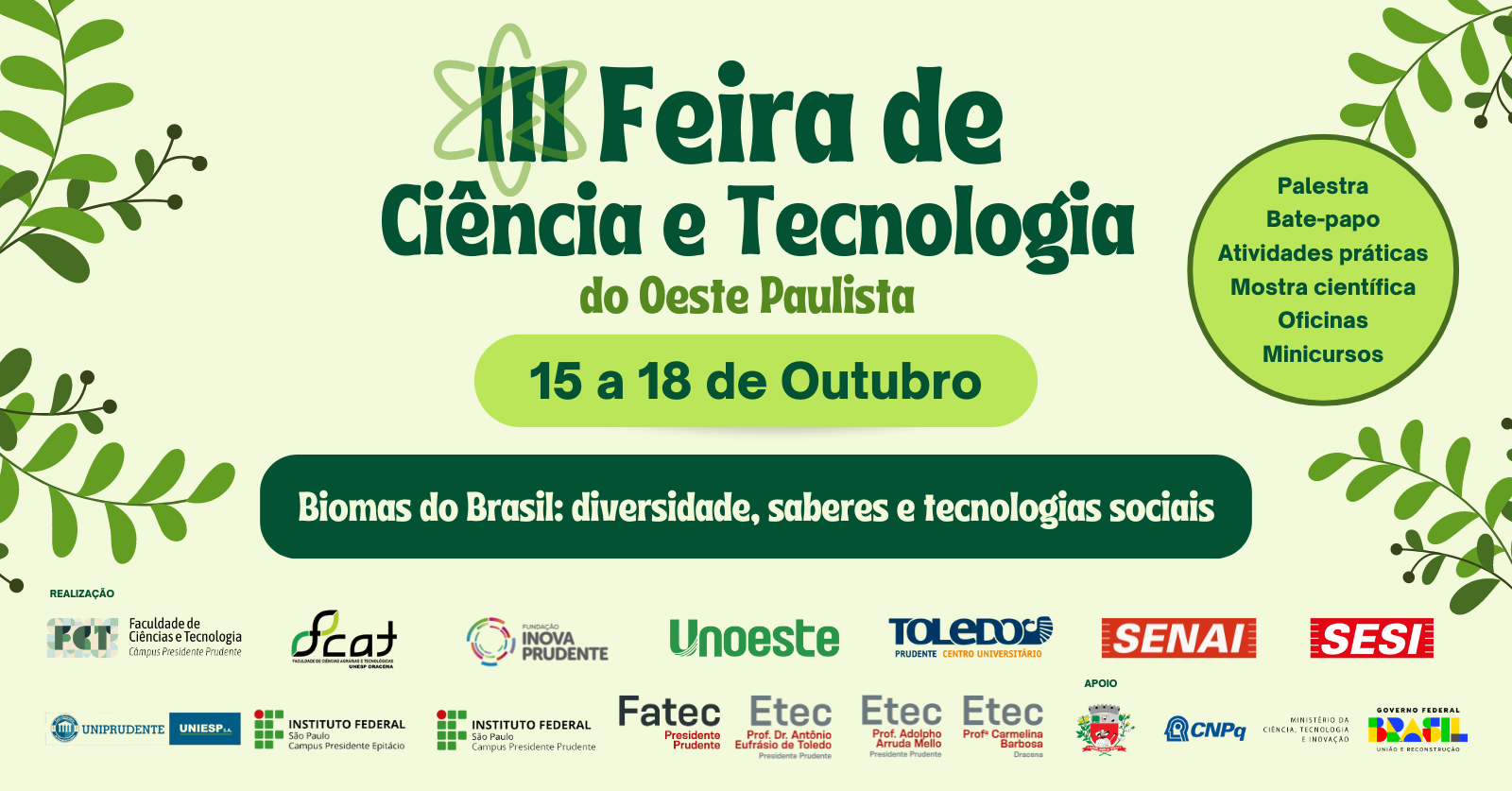 III Feira de Ciências e Tecnologia do Oeste Paulista